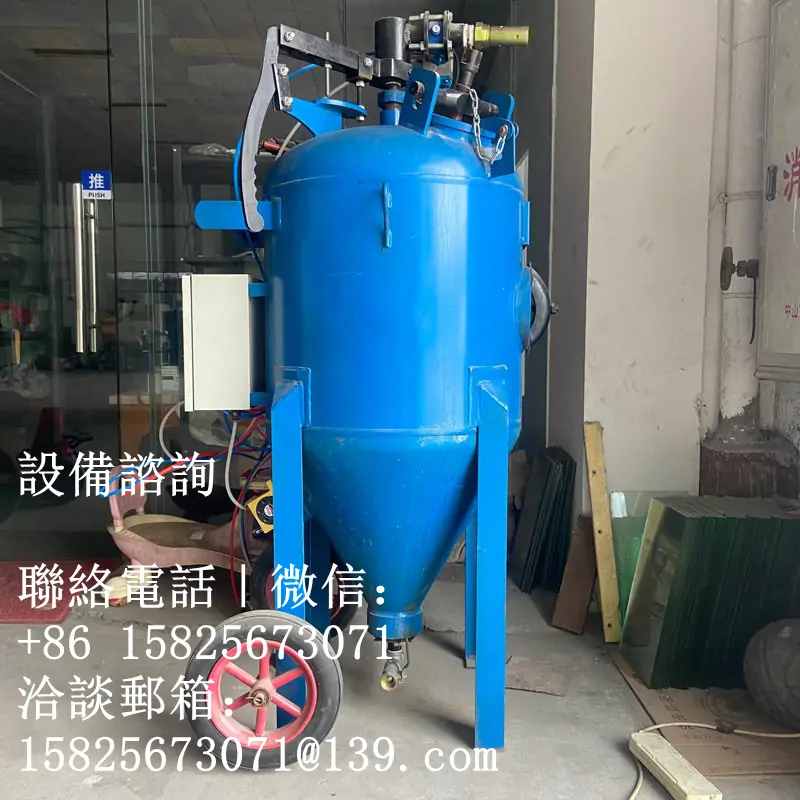 路燈桿法蘭噴砂機實際應用案例